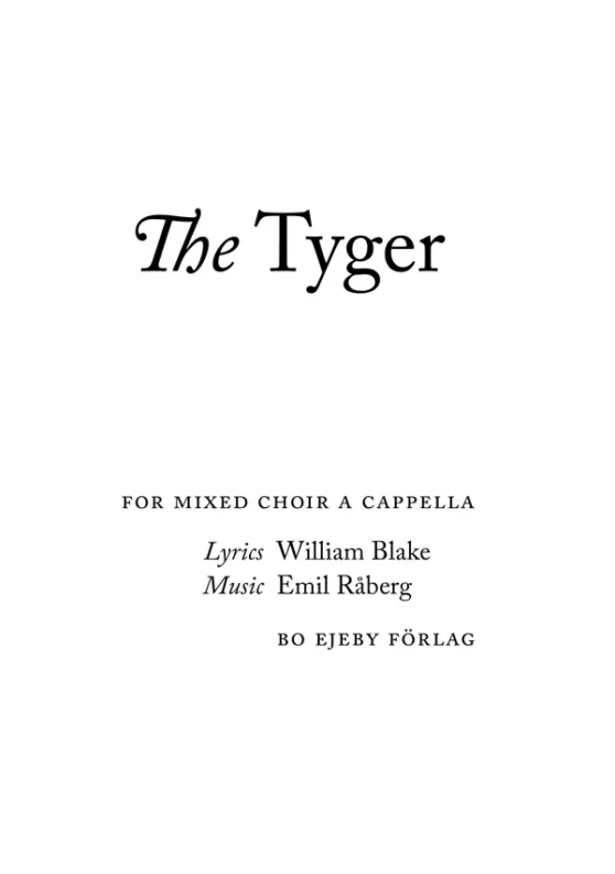 The Tyger