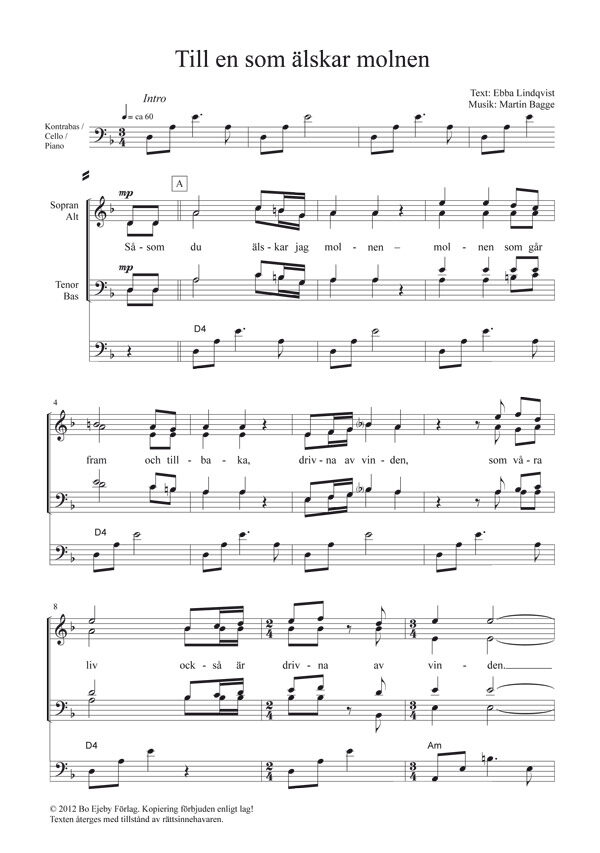 Till en som älskar molnen