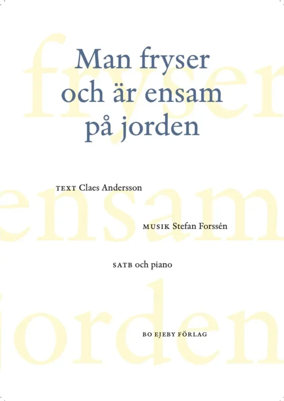 Man fryser och är ensam på jorden