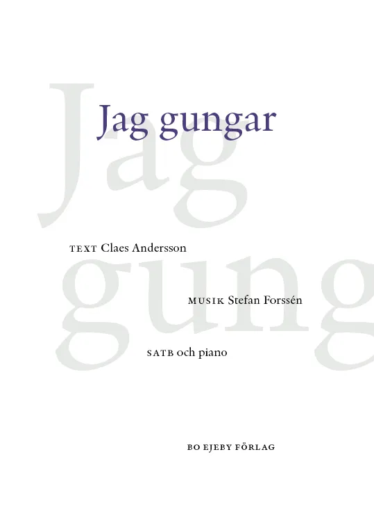Jag gungar