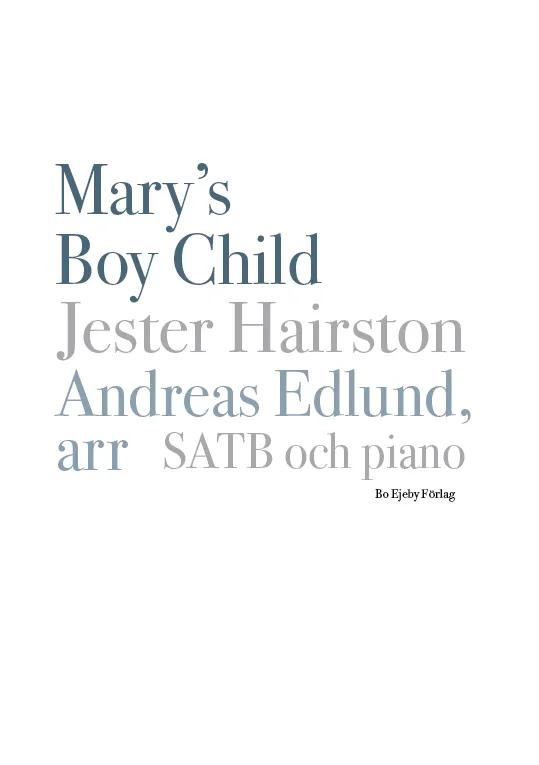 Marys Boy Child