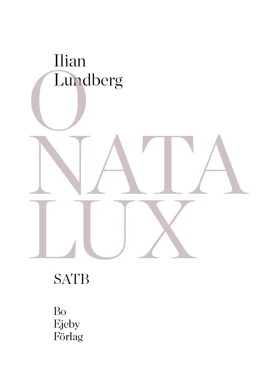 O nata lux