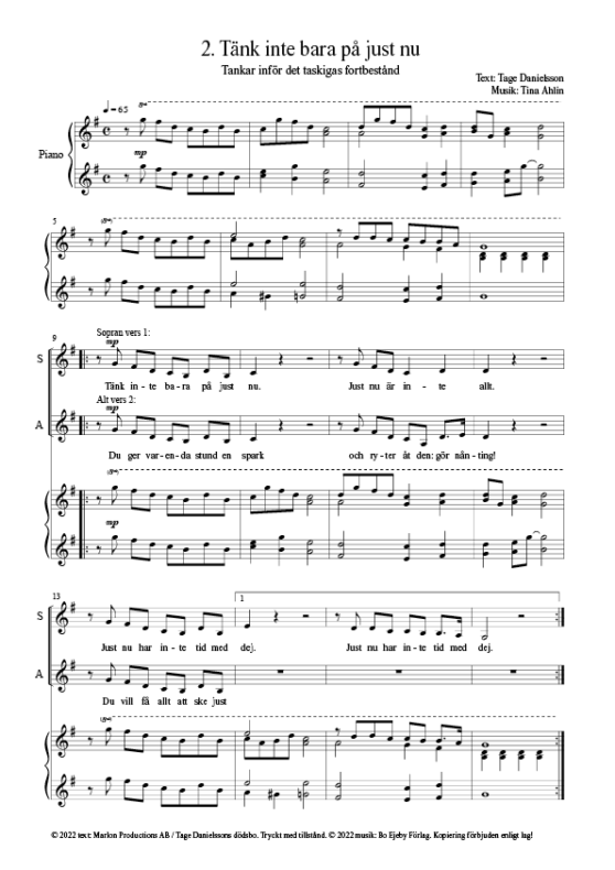 Toner och tankar från roten