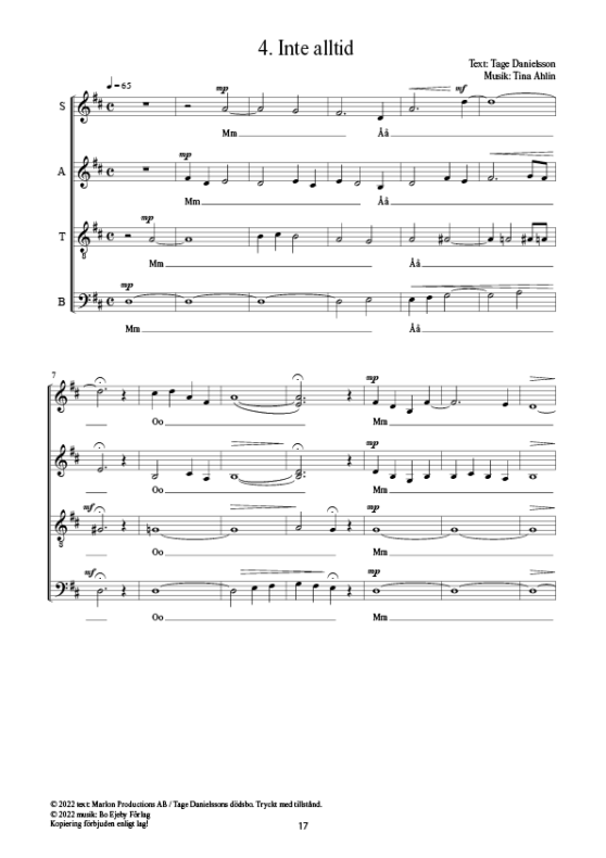 Toner och tankar från roten