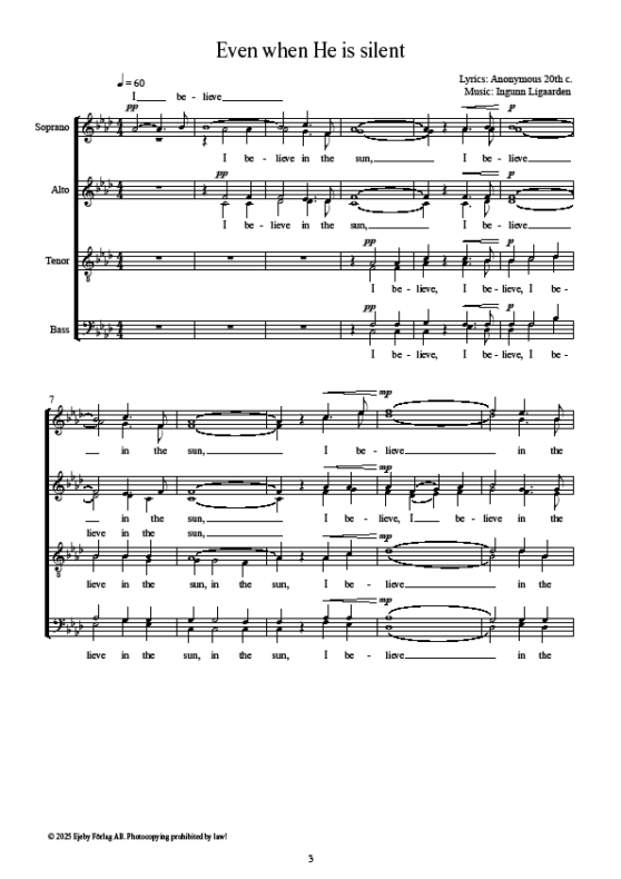 Even when He is silent